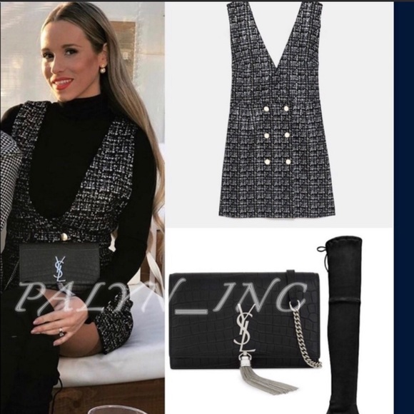 ❤️ZARA FAUX SUEDE PINAFORE DRESS - Picture 2 of 8